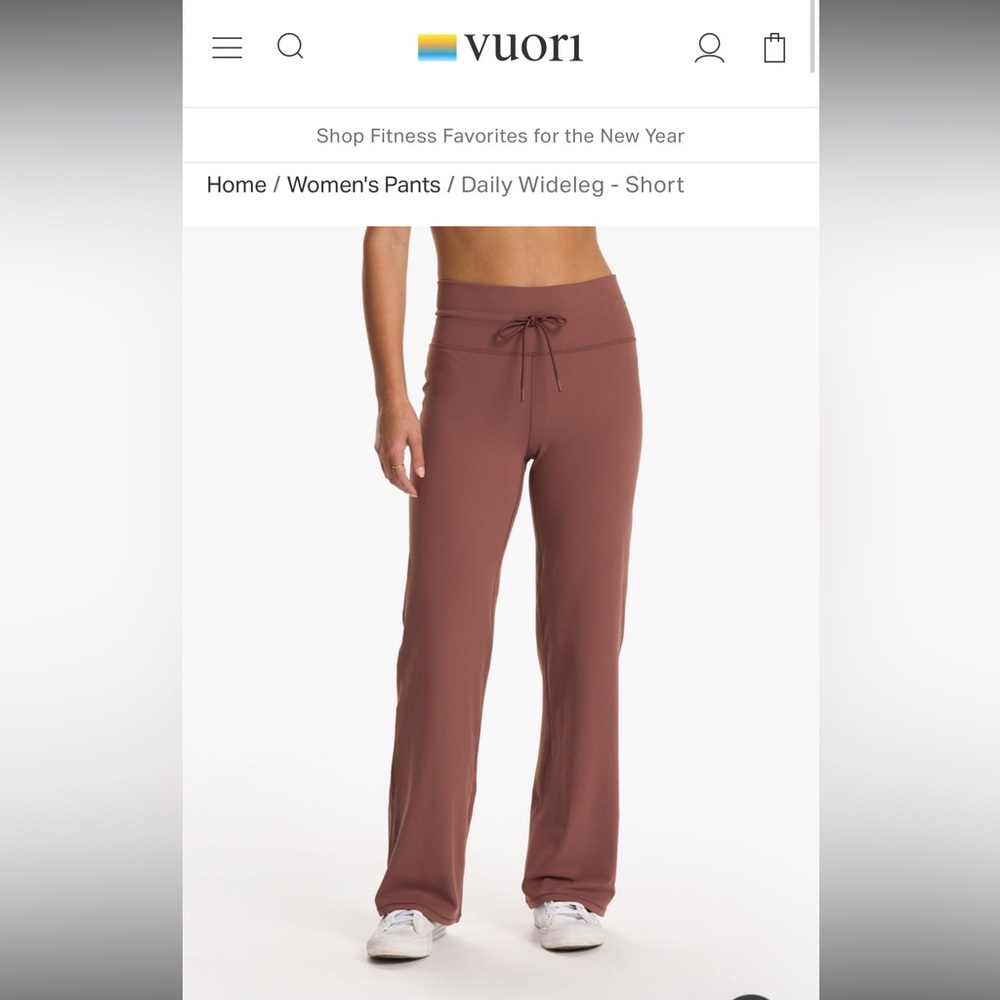 Medium maroon daily wide leg